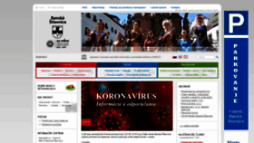 What Banskastiavnica.sk website looked like in 2020 (3 years ago)