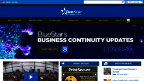 What Bluestarinc.com website looked like in 2020 (3 years ago)