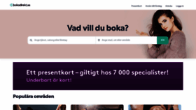 What Bokadirekt.se website looked like in 2020 (3 years ago)