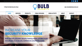 What Bulbsecurity.com website looked like in 2020 (3 years ago)