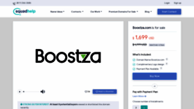 What Boostza.com website looked like in 2020 (3 years ago)