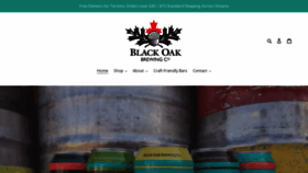 What Blackoakbeer.com website looked like in 2020 (3 years ago)