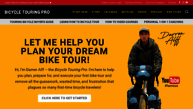 What Bicycletouringpro.com website looked like in 2020 (3 years ago)