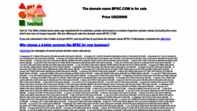 What Bpsc.com website looked like in 2020 (3 years ago)