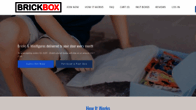 What Brickboxclub.com website looked like in 2020 (3 years ago)