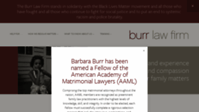What Burrlawfirm.com website looked like in 2020 (3 years ago)