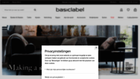 What Basiclabel.nl website looked like in 2020 (3 years ago)