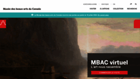 What Beaux-arts.ca website looked like in 2020 (3 years ago)