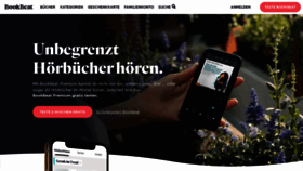 What Bookbeat.de website looked like in 2020 (3 years ago)