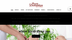 What Beautydestination.ca website looked like in 2020 (3 years ago)