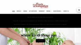 What Beautydestination.ca website looked like in 2020 (5 years ago)