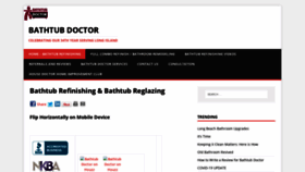 What Bathtubdoctor.com website looked like in 2020 (3 years ago)