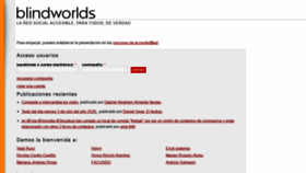 What Blindworlds.com website looked like in 2020 (3 years ago)