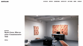 What Bortolamigallery.com website looked like in 2020 (3 years ago)