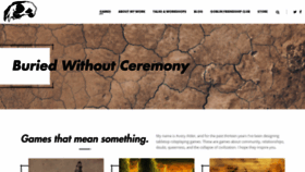 What Buriedwithoutceremony.com website looked like in 2020 (3 years ago)