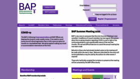 What Bap.org.uk website looked like in 2020 (5 years ago)