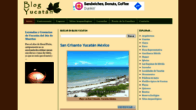 What Blogyucatan.com website looked like in 2020 (3 years ago)