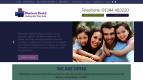 What Blueberrydental.co.uk website looked like in 2020 (3 years ago)