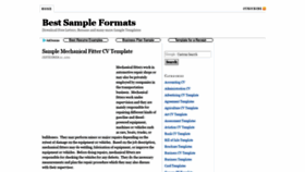 What Bestsampletemplates.com website looked like in 2020 (3 years ago)