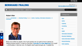 What Bernhardfraling.com website looked like in 2020 (3 years ago)