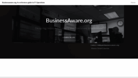 What Businessaware.org website looked like in 2020 (3 years ago)