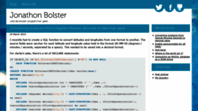 What Bolsterweb.com website looked like in 2020 (3 years ago)