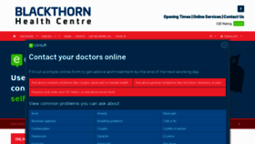 What Blackthornhealthcentre.co.uk website looked like in 2020 (3 years ago)