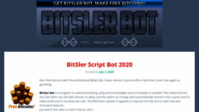 What Bitslerbot.com website looked like in 2020 (3 years ago)