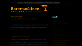 What Boremaskinen.dk website looked like in 2020 (3 years ago)