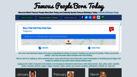 What Born-today.com website looked like in 2020 (3 years ago)