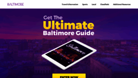 What Baltimore.com website looked like in 2020 (3 years ago)