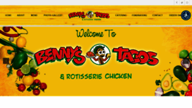 What Bennystacos.com website looked like in 2020 (3 years ago)
