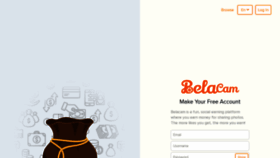 What Belacam.com website looked like in 2020 (3 years ago)