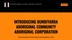 What Bundiyarra.org.au website looked like in 2020 (3 years ago)