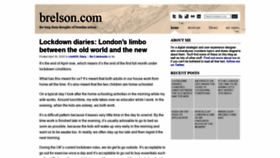 What Brelson.com website looked like in 2020 (3 years ago)