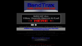 What Bandtrax.com website looked like in 2020 (3 years ago)