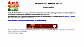 What Bbrt.com website looked like in 2020 (3 years ago)