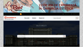 What Bucuresteni.ro website looked like in 2020 (3 years ago)