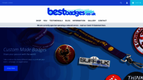 What Bestbadges.co.uk website looked like in 2020 (3 years ago)