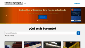 What Bibliotecadigital.gob.ar website looked like in 2020 (5 years ago)