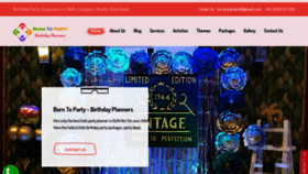 What Borntoparty.in website looked like in 2020 (3 years ago)
