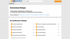 What Balingen.stadtbranchenbuch.com website looked like in 2020 (3 years ago)