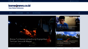 What Borneonews.co.id website looked like in 2020 (3 years ago)