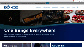 What Bunge.com website looked like in 2020 (5 years ago)