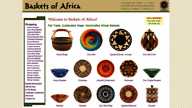 What Basketsofafrica.com website looked like in 2020 (3 years ago)