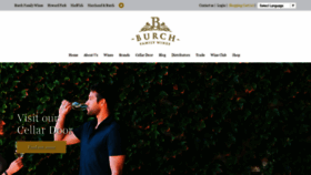 What Burchfamilywines.com.au website looked like in 2020 (3 years ago)