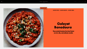 What Bonappetit.com website looked like in 2020 (3 years ago)