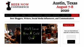 What Beerbloggersconference.org website looked like in 2020 (3 years ago)