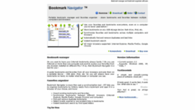 What Bookmarknavigator.com website looked like in 2020 (3 years ago)