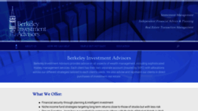 What Berkeleyinvestment.com website looked like in 2020 (3 years ago)